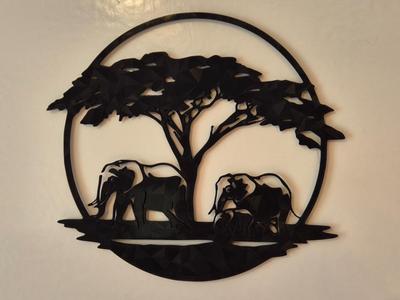 Elephant Wall Deco