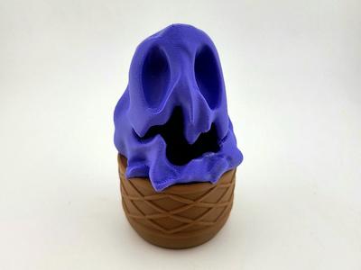 kawaii cute ice cream monster