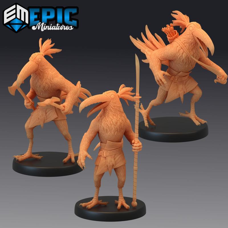 Bird Folk Toucan Set / Exotic Birdfolk Race / Jungle Hunter