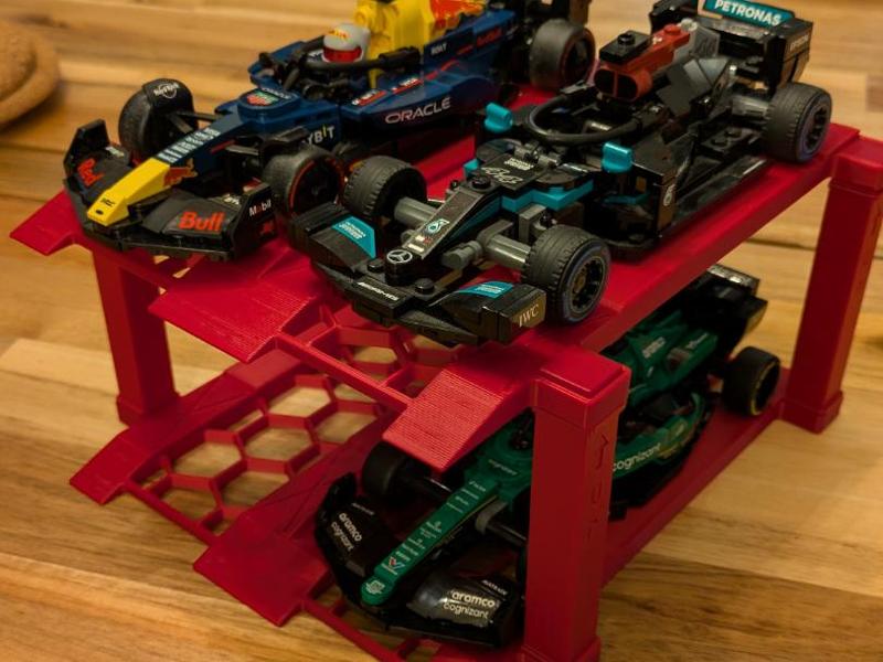 Compatible Speed Champions 4 cars holder F1