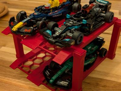 Compatible Speed Champions 4 cars holder F1