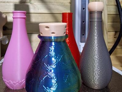 Mini Potion Bottle Decorative 3 - Lotus