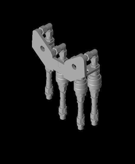 Hydraulikanschlüsse für Pistenking  Räumschild Seitenteile