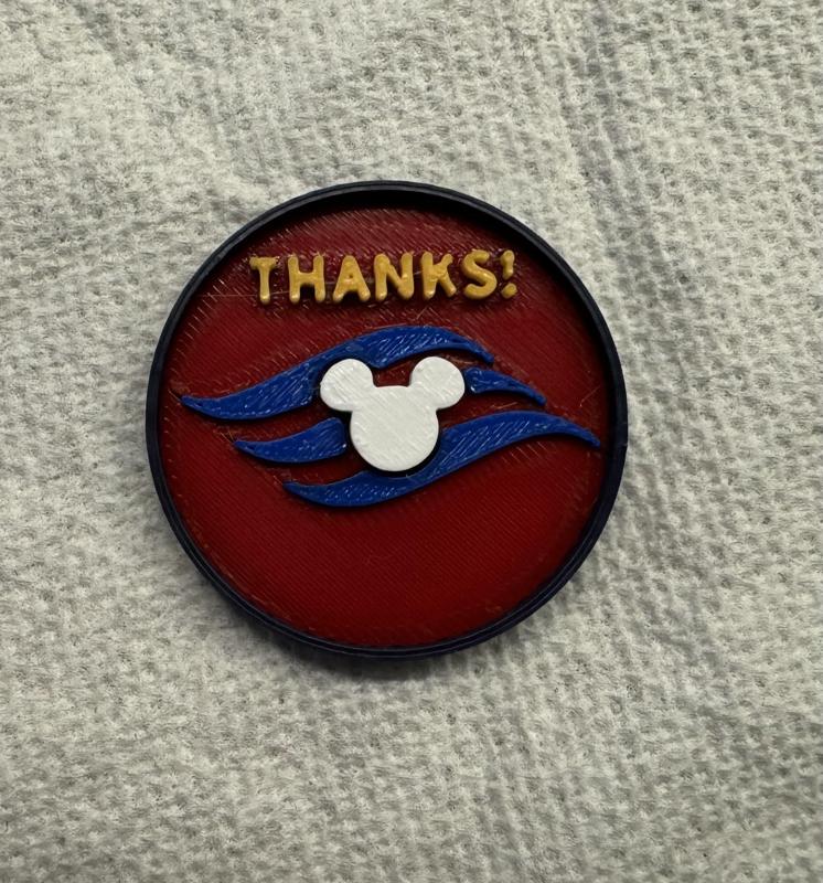 Disney Crusie Line Crew Thank You Coin