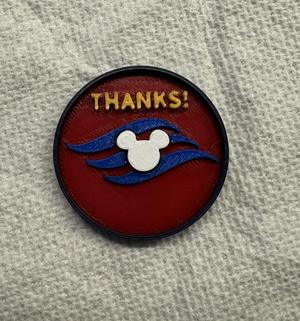 Disney Crusie Line Crew Thank You Coin