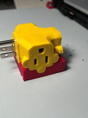 3-way AC (US) outlet support block