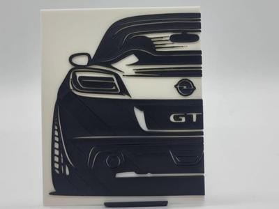 2D Wall Art Opel GT new