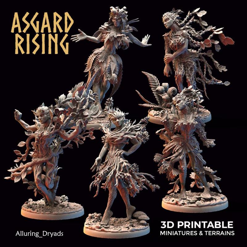 Alluring Dryads /EasyToPrint/ /Pre-supported/