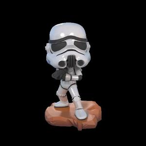 Star Wars Trooper 3D Model – Stylized Figure