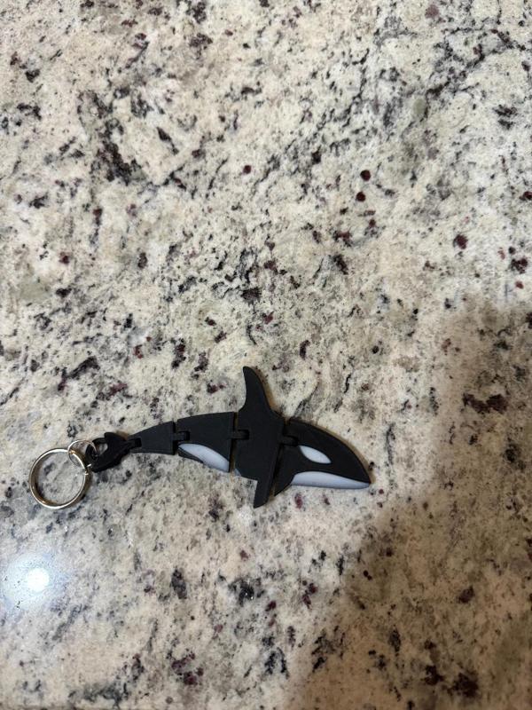 Flexi Orca Keychain