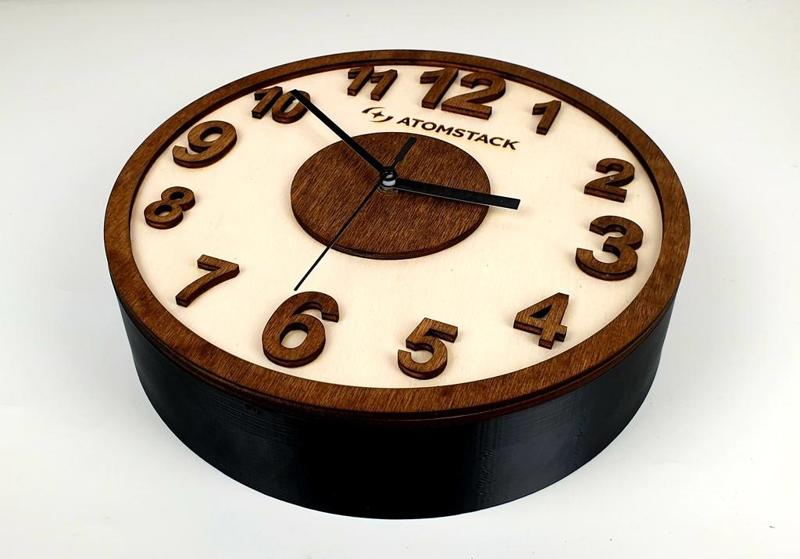 Laser cut + 3d print clock