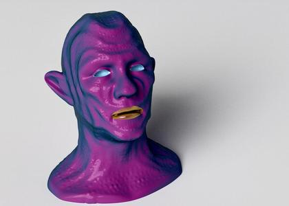 Alien Head Sculpt 1