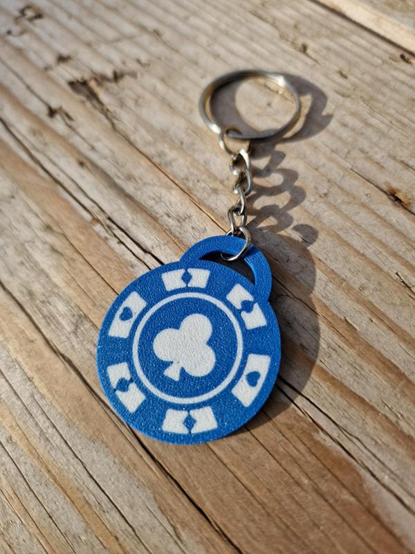 Poker Chip Keyring (AMS Ready)