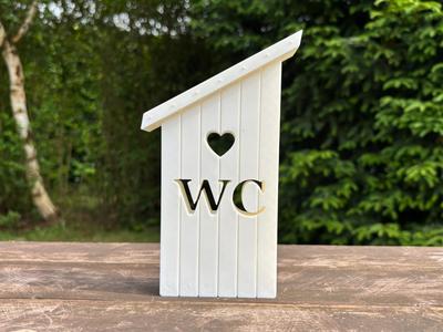 Restroom with Heart - Decorative Stand Toilet House