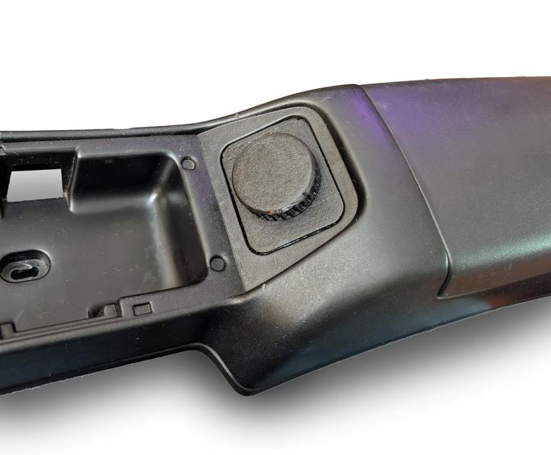 Miata NA center console cover plate for rotary encoder
