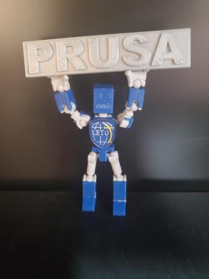 Lucky13 Robot with School Logo (LeTourneau)