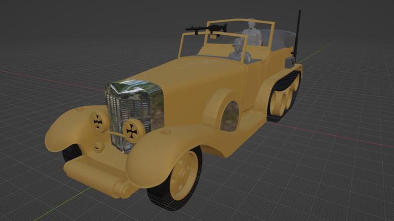 World War 2 German Staff Car Toy (Fictional)