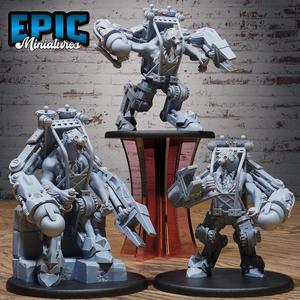 Artificer Gnoll Set / Hyena Hybrid Construction / Mechanic Yeenoghu Robot / Steampunk Flind Warrior / Mechanus Clockwork Encounter