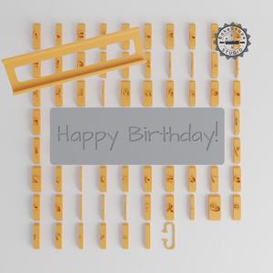 Architects Daughter Font Tile Set, 1/2" Size, 80 Pieces, Perfect for Clay, Cookies & Fondant PRODUCT_2817