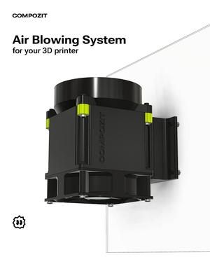 Air blowing system for 3D printer 