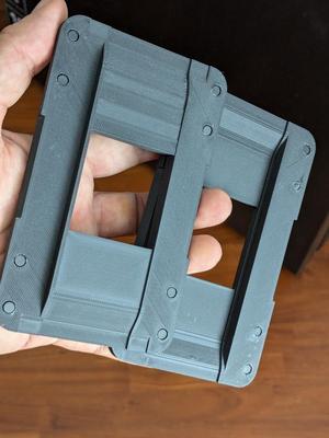Scanning frame for 127 film
