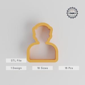 Sailor Shape Cutter Set, 18 Sizes from 0.75"-5.00", Perfect for Cookies, Fondant & Clay, Nautical Navigator, Ocean Themed STL PRODUCT_2727
