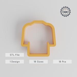 Coat Shape Cutter Set, 18 Sizes, Perfect for Cookies, Fondant & Clay, Fashion Garment Design PRODUCT_2738