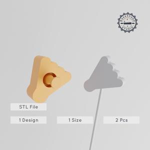 Badminton Cake Pop Mold, Shuttlecock & Racket Sport Design, 3D Printable STL Set PRODUCT_1263