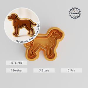 Rhodesian Ridgeback Shape Cutter & Stamp, Dog Cookie & Fondant Decor Set, S/M/L Sizes, 6 Piece Animal Baking Kit PRODUCT_270