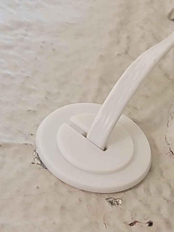 FLAT Ethernet Cable Wall Grommet - Adjustable