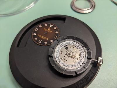 Seiko automatic movement dial clocker