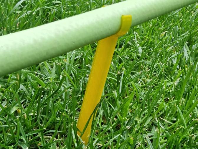 Garden hose ground spike, hose holder 1/2"