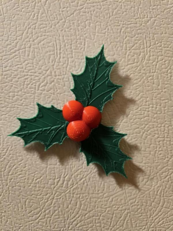 Holly Sprig Magnet