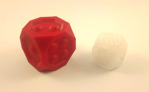 Tactile Dice / Braille Dice (No supports needed)