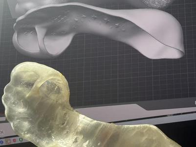 [Barefoot Shoe] The surprisingly wearable design of this oddly-shaped shoe saves you ten thousand bucks when you 3D print it!  Be sure to precisely measure your foot and modify the model before printing.