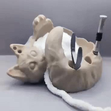 Playful Cat Yarn Bowl