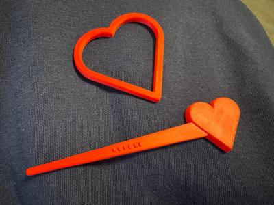 Heart Hair Pin