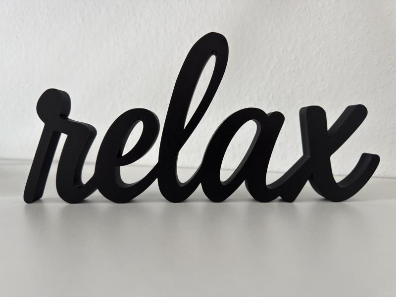 Relax Decor Tabletop Sign