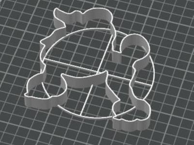 Poodle dough cutter