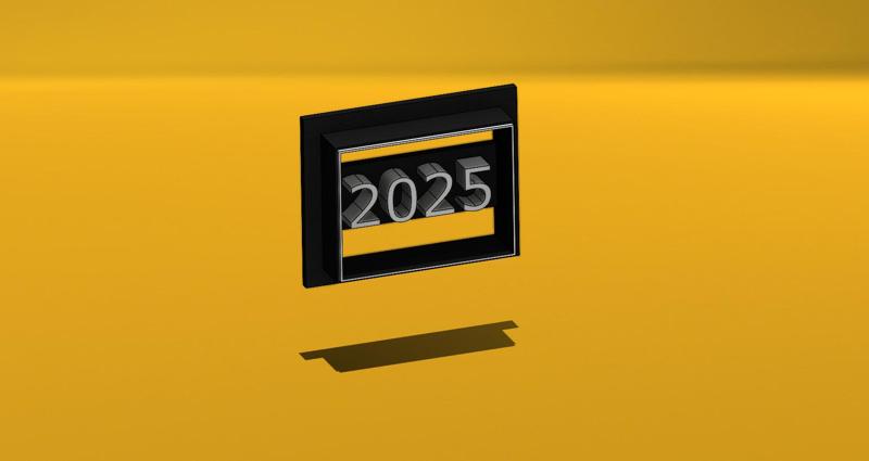 Start 2025 with Our Unique 2025 Cookie Cutter!