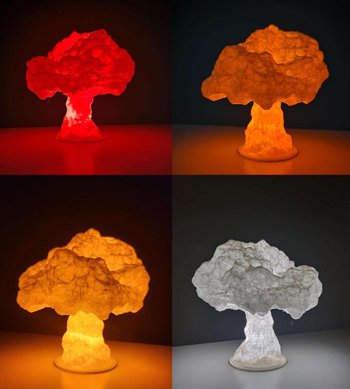 Mushroom Tealight Lamp - Mushroom Cloud Lamp (IMPROVED)