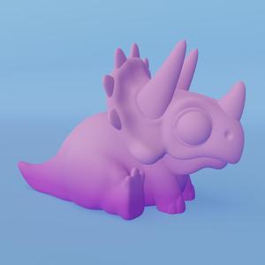 3x Cute Dinosaurs