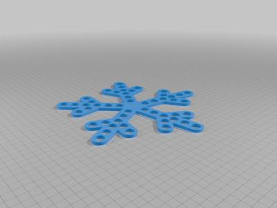 WS2811 Snowflake 50 Pixel Integrated Locking Mechanism