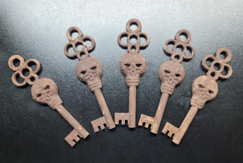 Skeleton Skull Key Prop