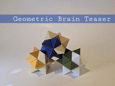 6 piece Geometric Brain Teaser Puzzle 