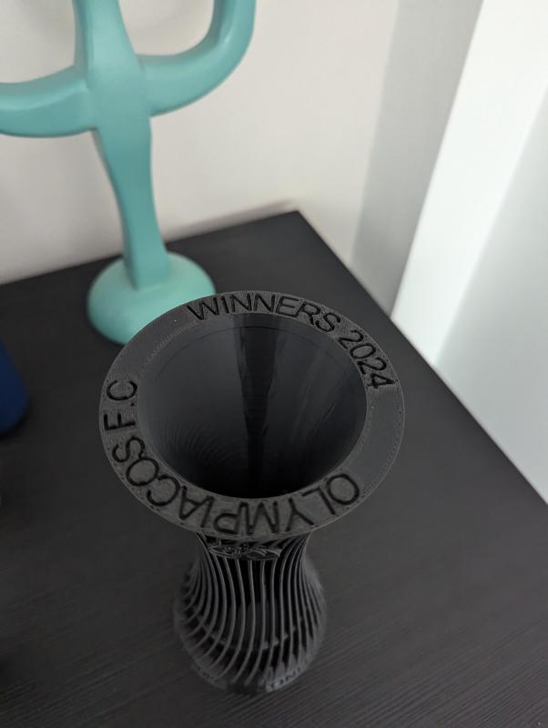  EUROPA CONFERENCE LEAGUE TROPHY OLUMPIAKOS 2024 ENGRAVED