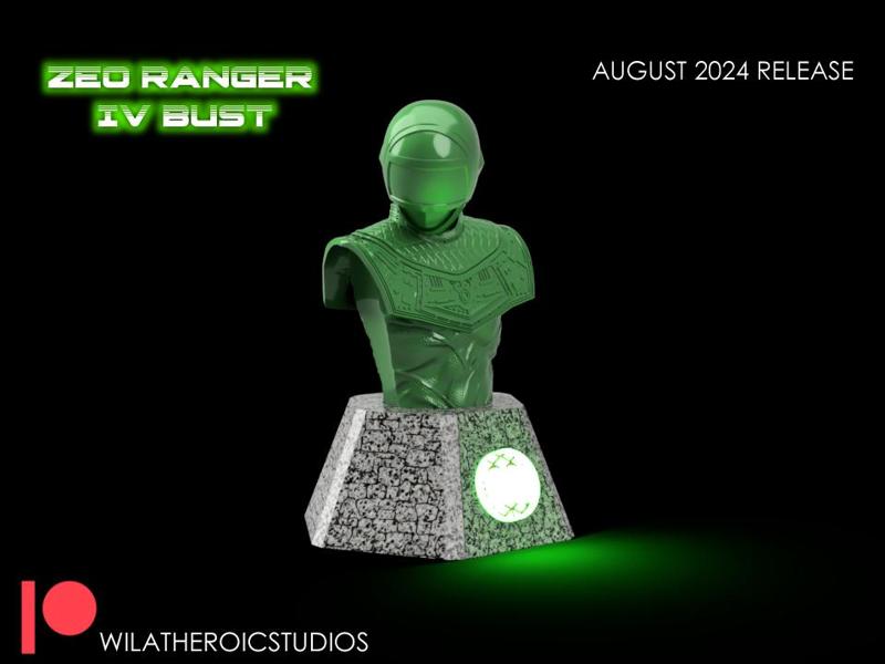 Zeo Ranger IV Bust with LED Base