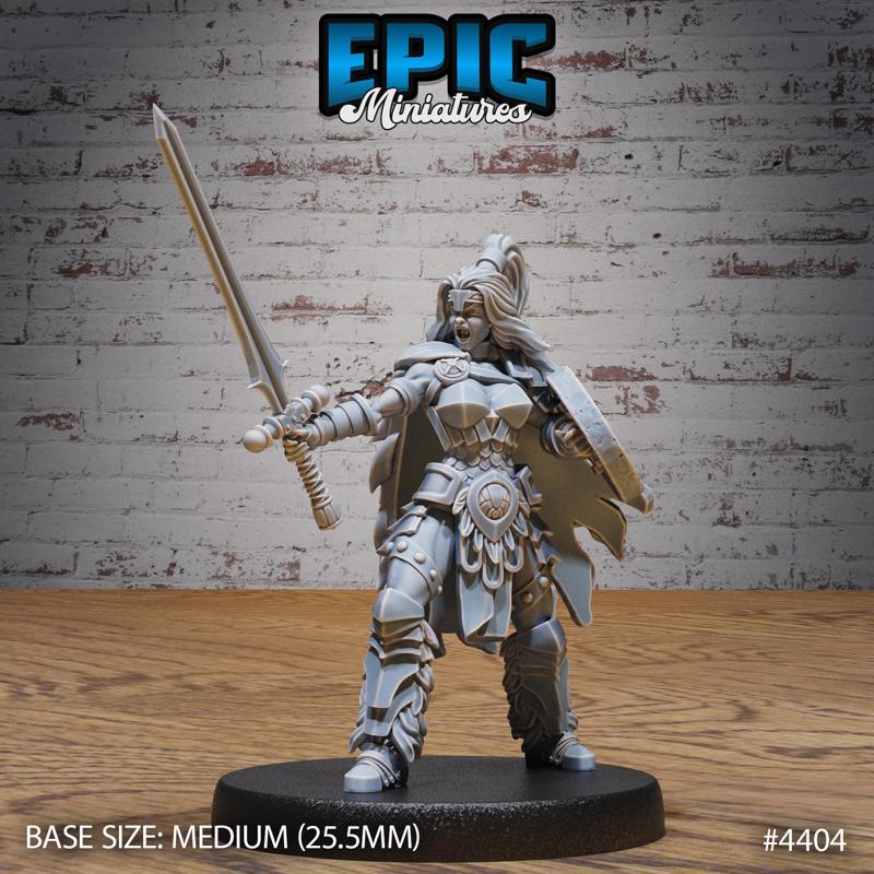 Barbarian Warrior Female Attack / Arctic Warrior / Frozen Human / Snow Fighter / Wildling / Woodland Encounter