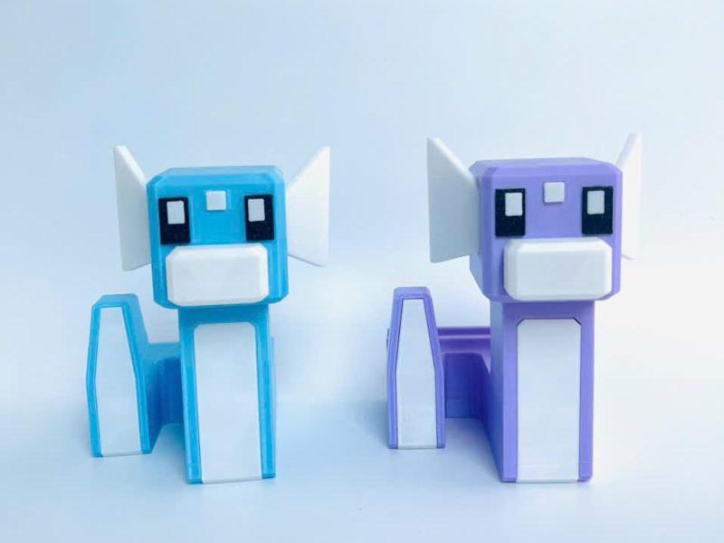 Dratini Pokemon Voxel Multipart