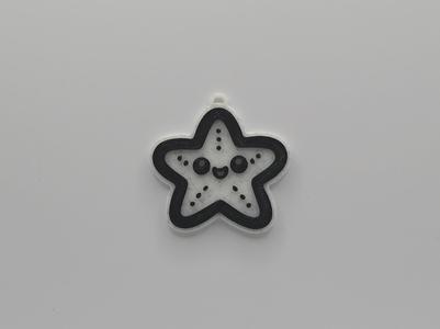 Cute Starfish Keychain